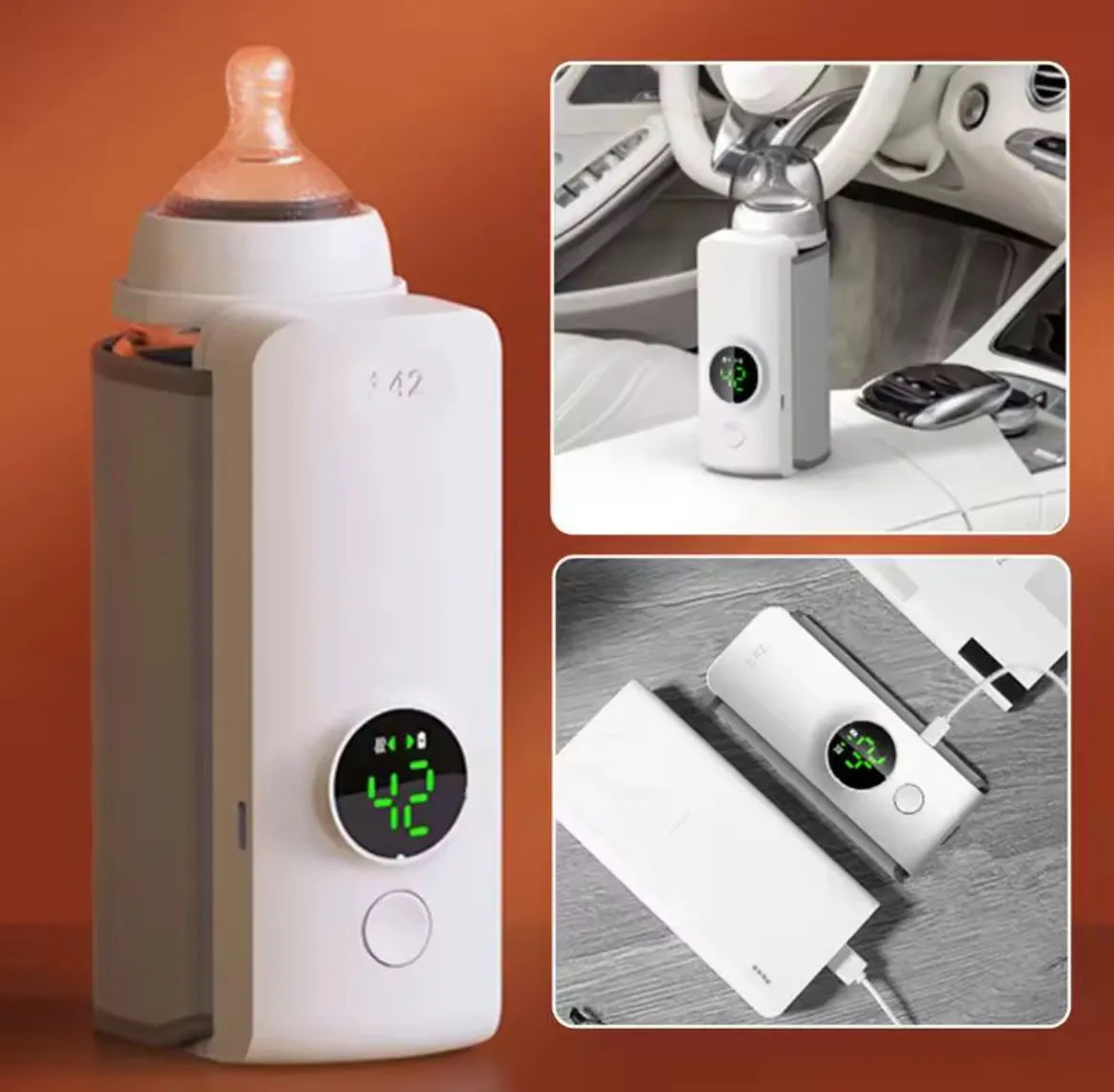 Calentador Biberon Portátil Inalámbrico