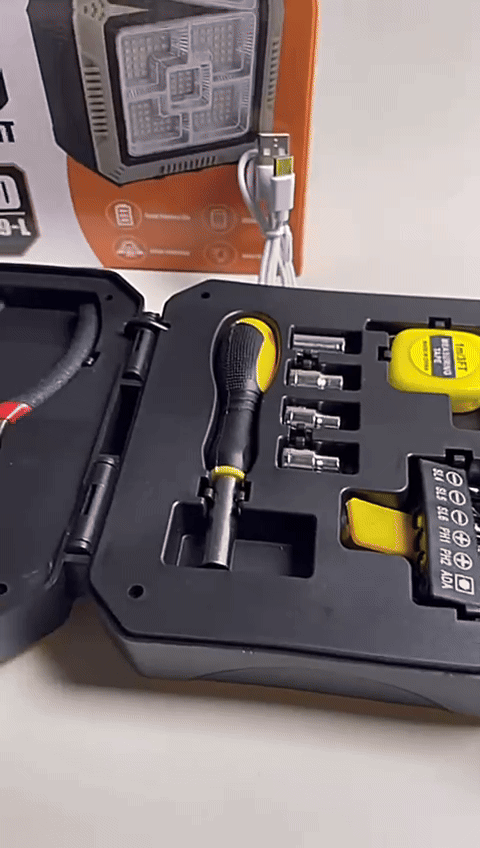Linterna Carga Solar Kit Herramientas