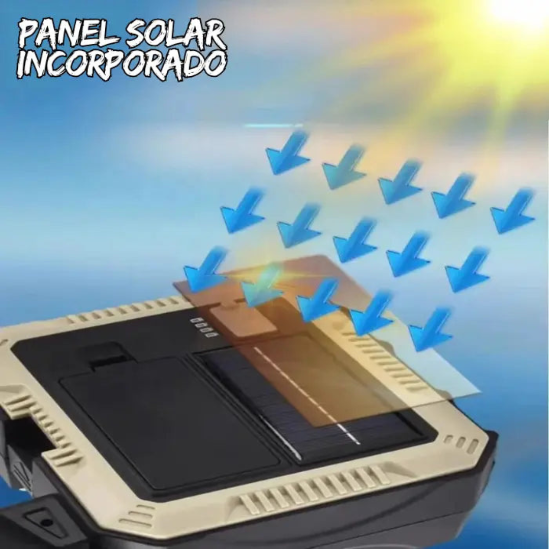 Linterna Carga Solar Kit Herramientas