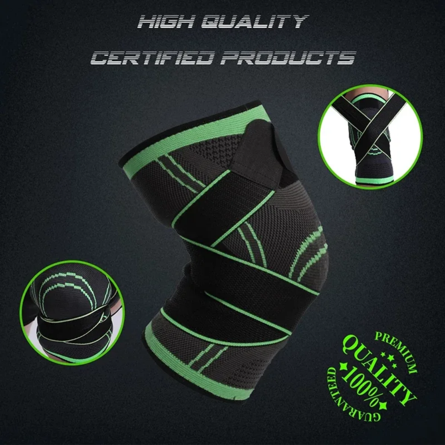 Rodillera Deportiva Compresora Ajustable